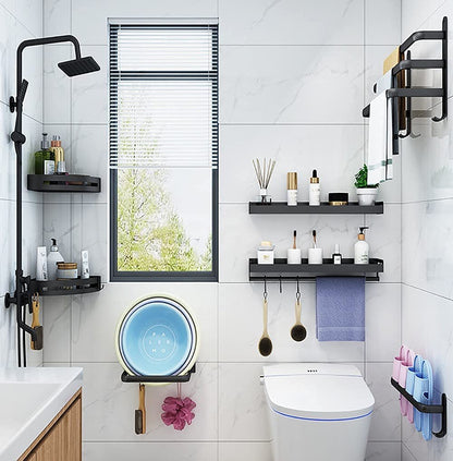 Wall-mounted towel holder without drilling – 2 or 3 bars