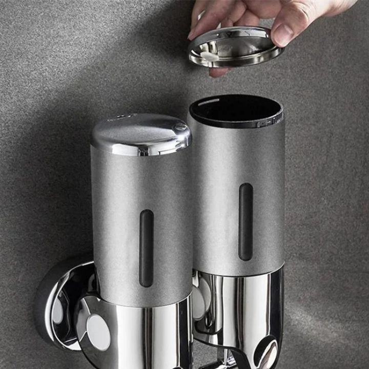 Wall-mounted soap dispenser – 500 ml capacity with pump mechanism