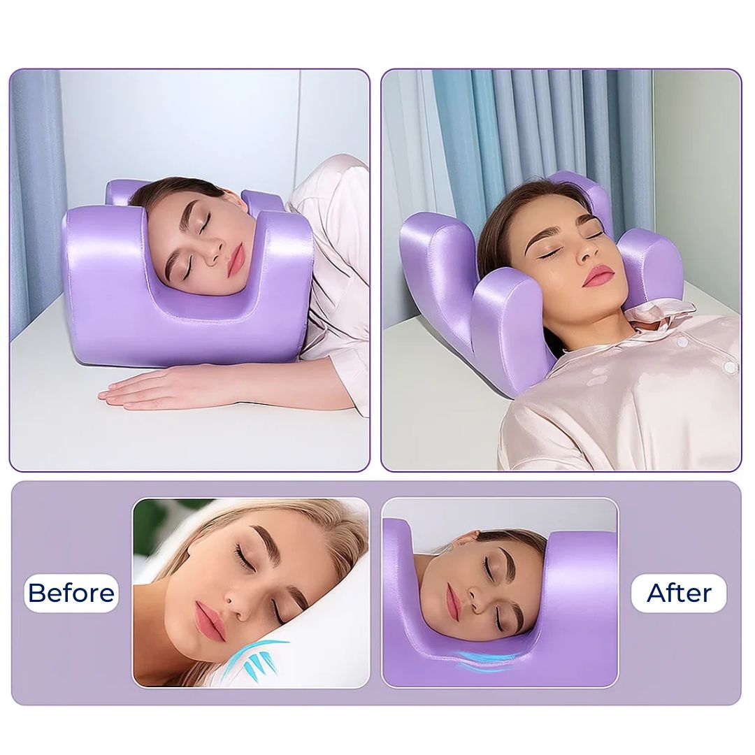 Beauty Pillow for Side Sleepers - Anti-Wrinkle Memory Foam