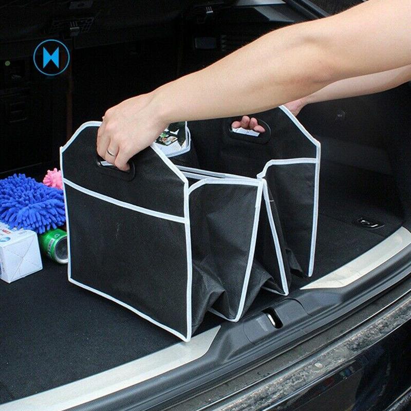 Foldable trunk bag with 3 compartments – Black