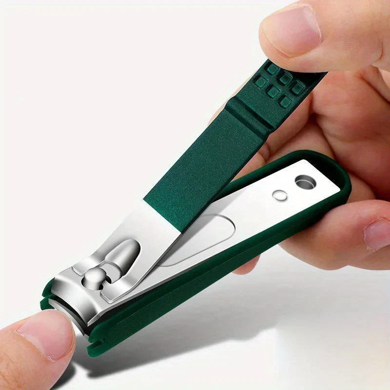 Nail Clipper Set Stainless Steel 4-piece with Splash-Proof Design