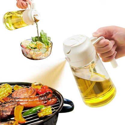 Glass Oil Sprayer 2-in-1 with Spray and Pour Function