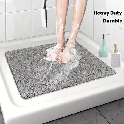 Non-slip shower mat with loofah texture – quick-drying