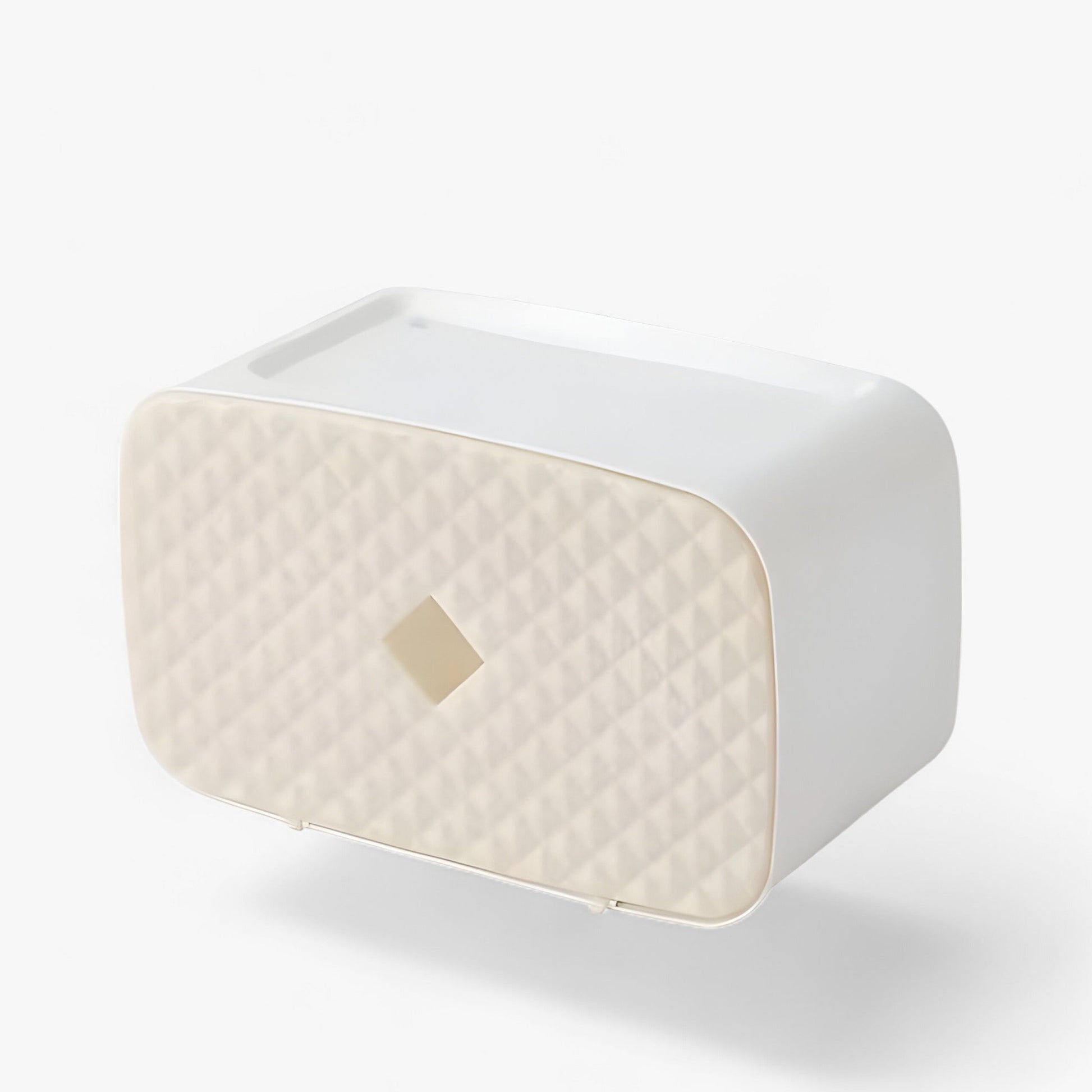 Toilet paper holder with waterproof cover and shelf