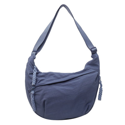 Nylon Crossbody Bag with Multiple Compartments – Lightweight and Practical