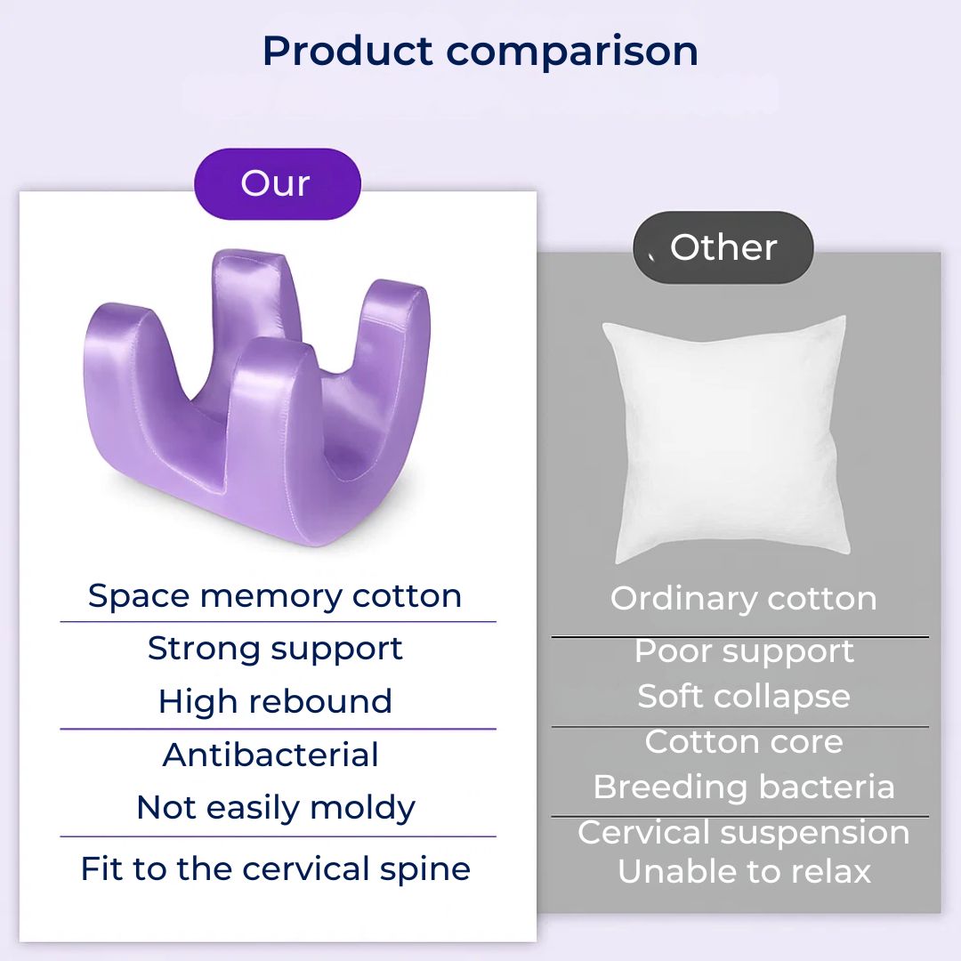 Beauty Pillow for Side Sleepers - Anti-Wrinkle Memory Foam