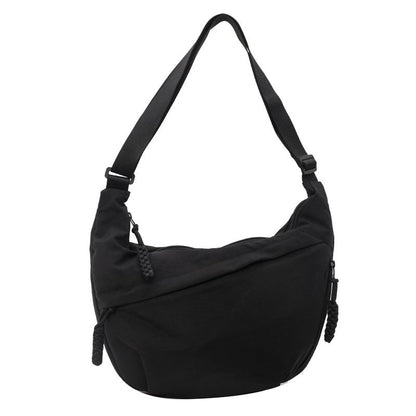 Nylon Crossbody Bag with Multiple Compartments – Lightweight and Practical