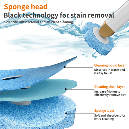 Disposable toilet brush with wall mount