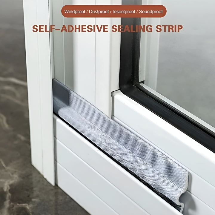 Self-adhesive window seal for doors and windows