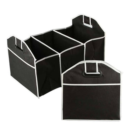 Foldable trunk bag with 3 compartments – Black