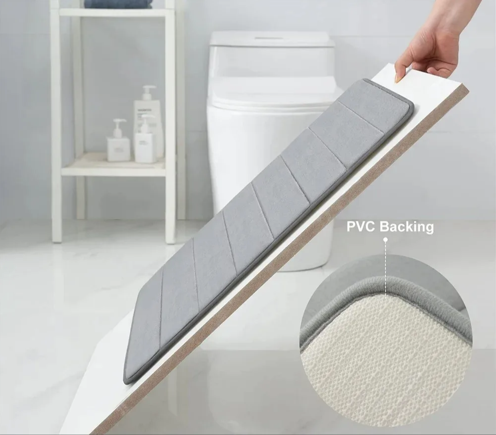 Memory foam bath mat non-slip with 3D design
