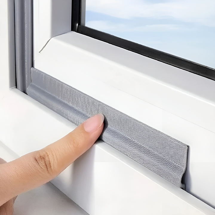 Self-adhesive window seal for doors and windows
