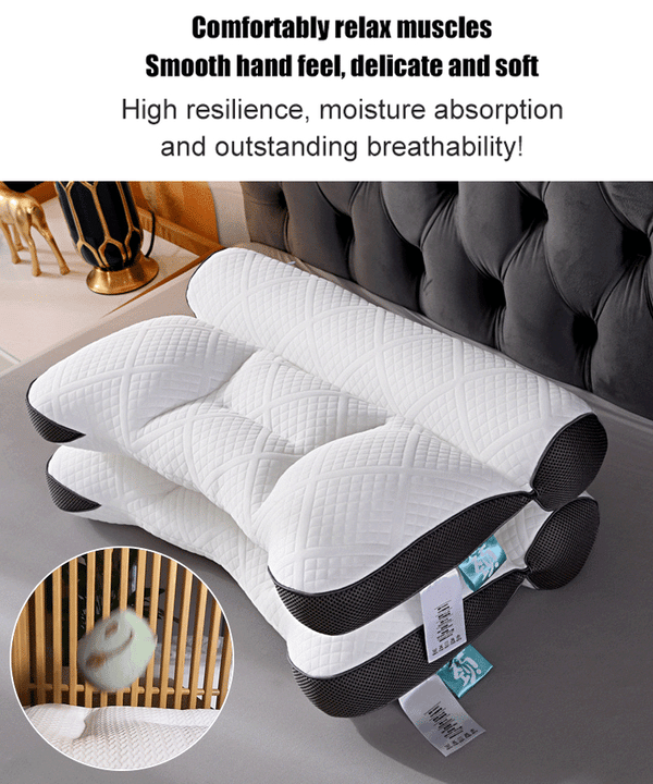 Memory Foam Neck Support Pillow with Spinal Alignment