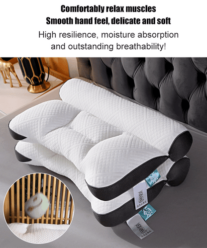 Memory Foam Neck Support Pillow with Spinal Alignment