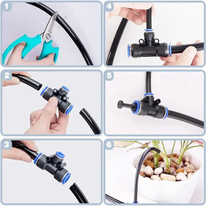Garden misting system 20 m – irrigation & cooling with 20 brass nozzles