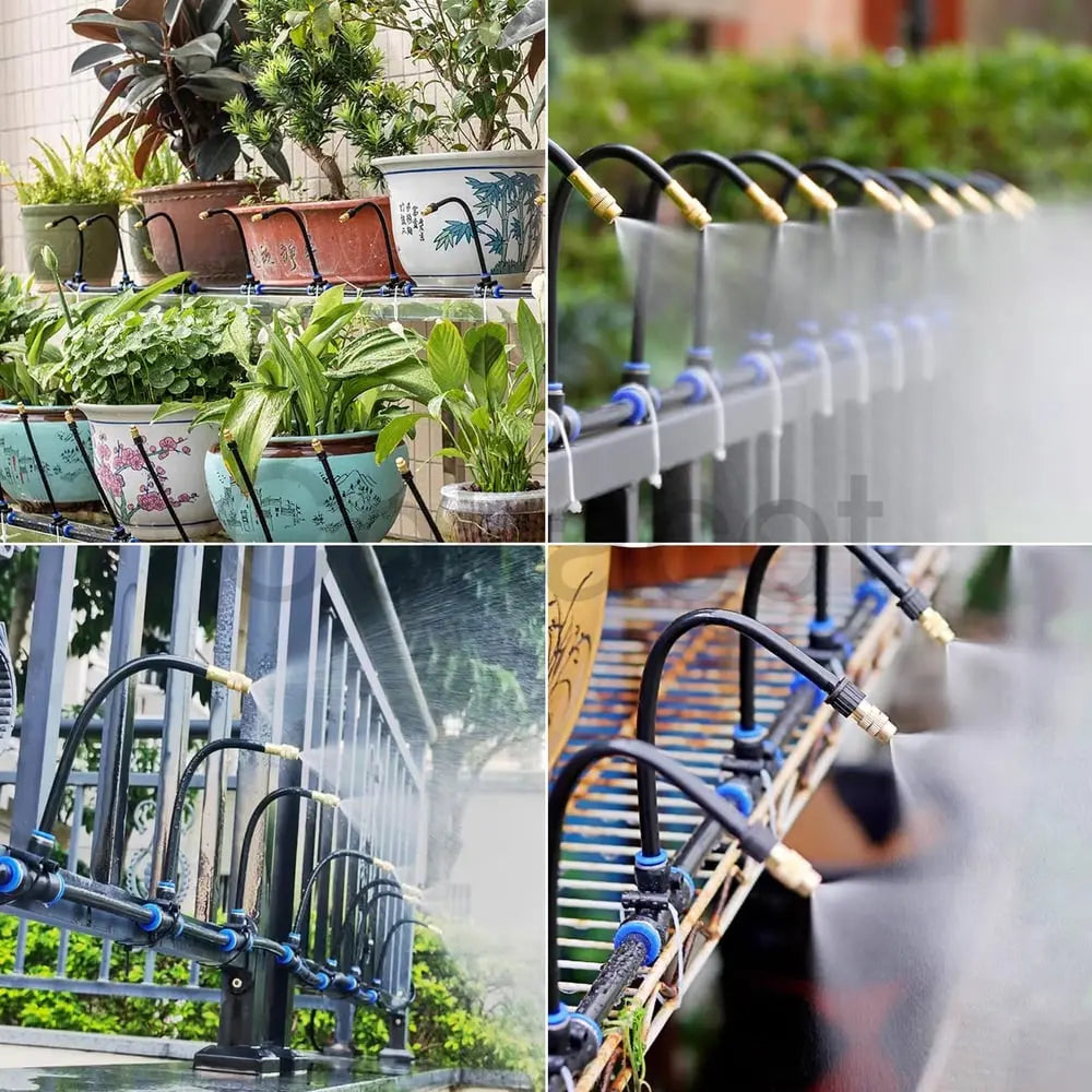 Automatisches Garten-Bewässerungssystem – 360° einstellbar mit 5 m & 10 m Schlauch Mivoza Deutschland
