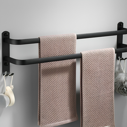 Wall-mounted towel holder without drilling – 2 or 3 bars