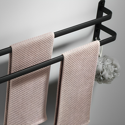 Wall-mounted towel holder without drilling – 2 or 3 bars