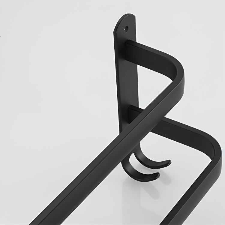 Wall-mounted towel holder without drilling – 2 or 3 bars