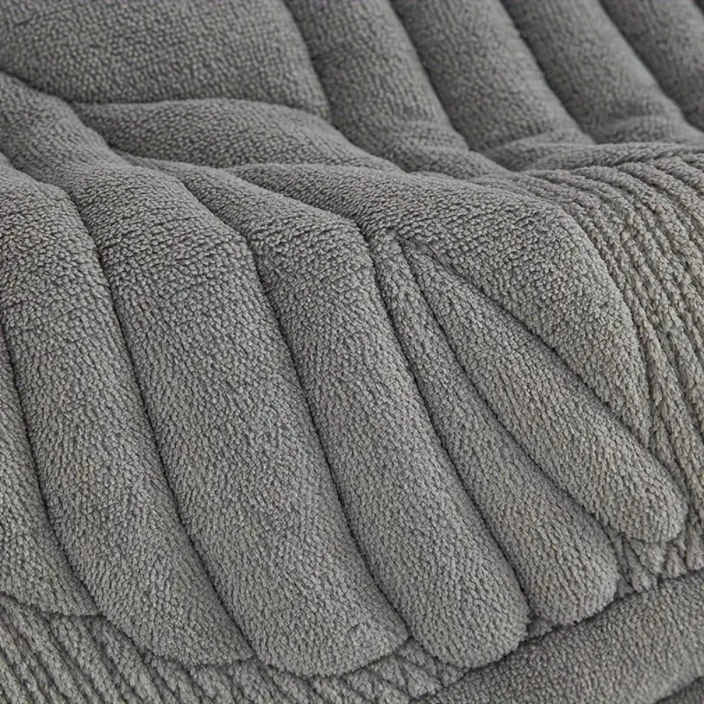 Armchair cover for recliner with leaf pattern