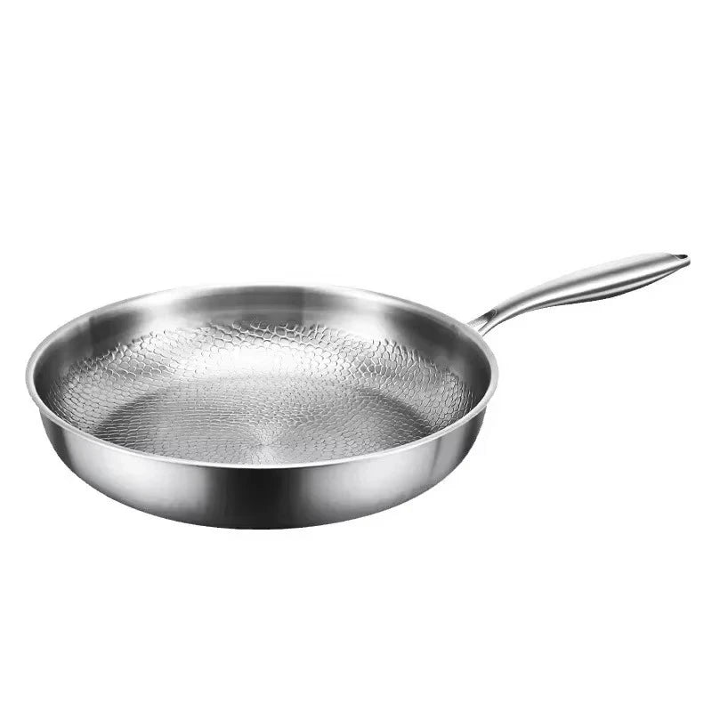 Hammered Nonstick Frying Pan – Titanium Coating for Induction
