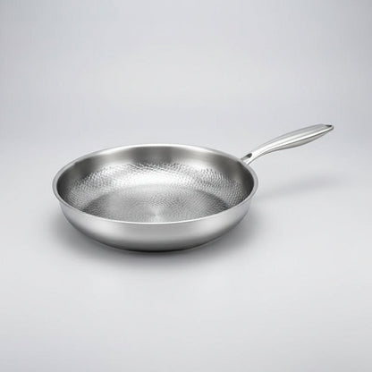 Hammered Nonstick Frying Pan – Titanium Coating for Induction