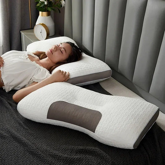 Ergonomic Neck Support Pillow with Massage Function