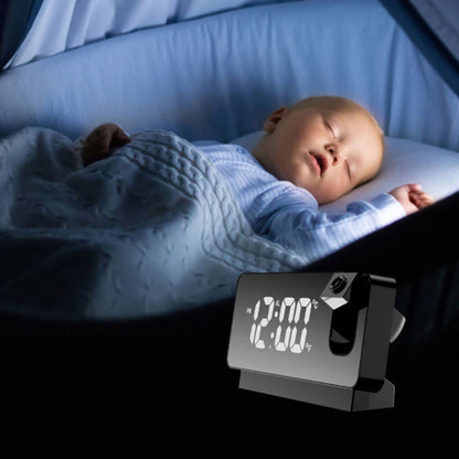 Digital Projection Alarm Clock with Ceiling Projection