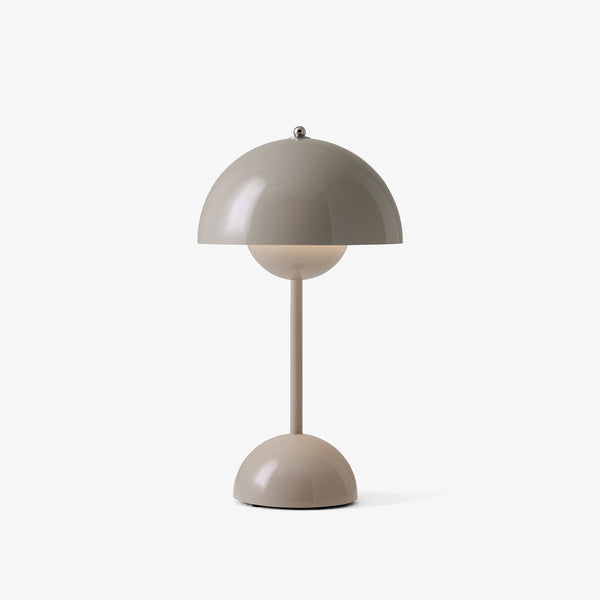 Dimmable LED Table Lamp with Battery – Mushroom Shape Design