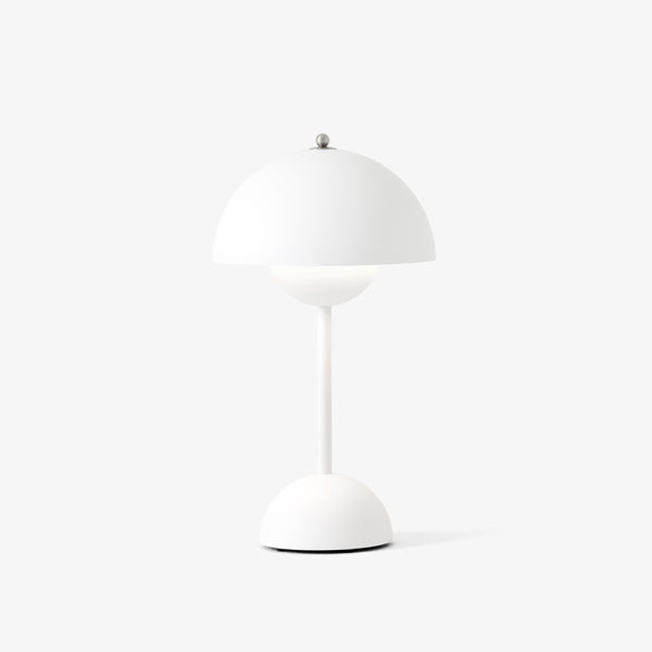 Dimmable LED Table Lamp with Battery – Mushroom Shape Design