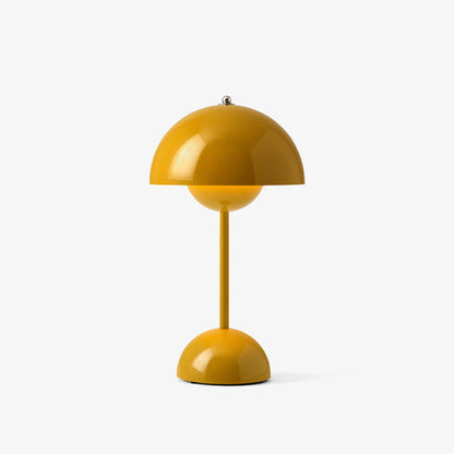 Dimmable LED Table Lamp with Battery – Mushroom Shape Design