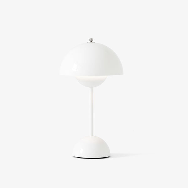 Dimmable LED Table Lamp with Battery – Mushroom Shape Design