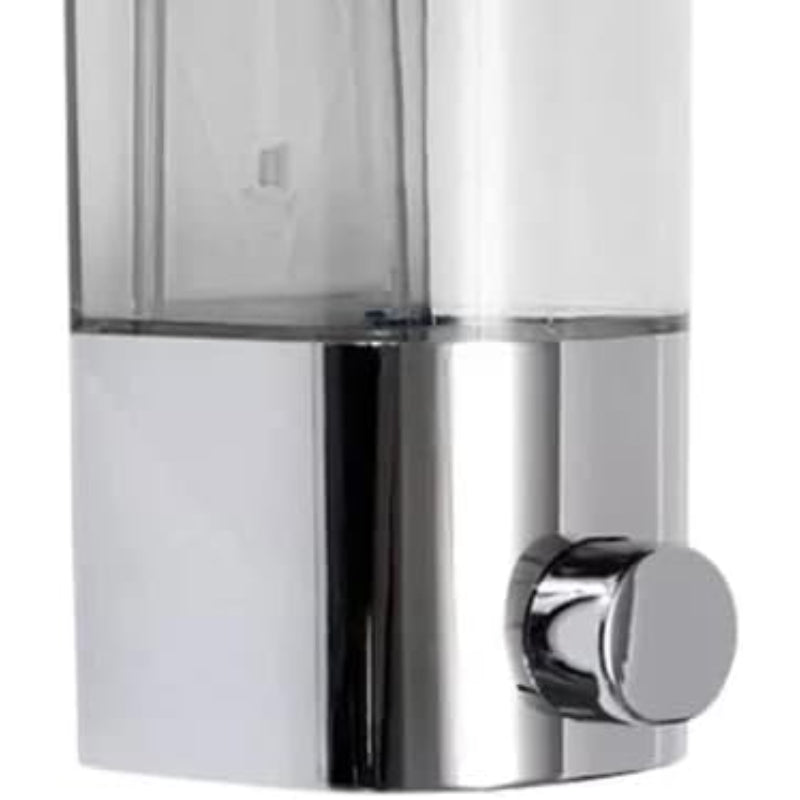 Wall-mounted soap dispenser chrome with pump function