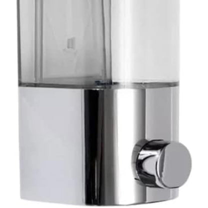 Wall-mounted soap dispenser chrome with pump function