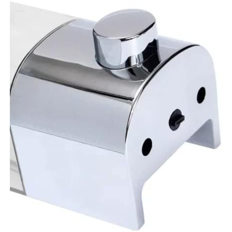 Wall-mounted soap dispenser chrome with pump function