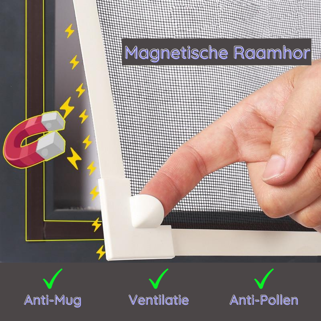 Magnetic Window Fly Screen Without Drilling
