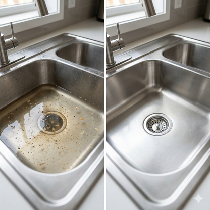 High-pressure drain cleaner — clear clogs without chemicals (toilet, sink, shower)