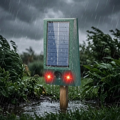 Solar pest repeller with ultrasound & LED flash – protection up to 600 m², weatherproof