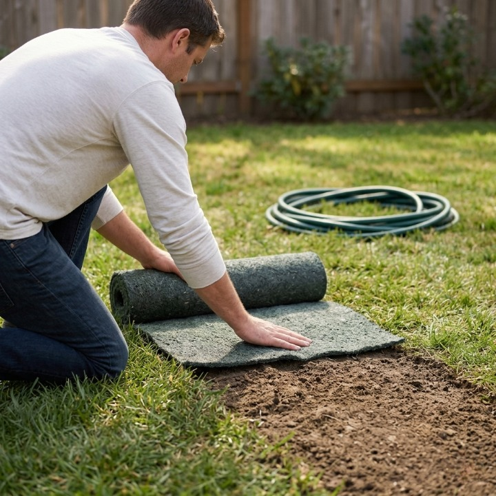 Bio lawn seed mat double pack – Simply unroll, water, and let grow (set of 2)