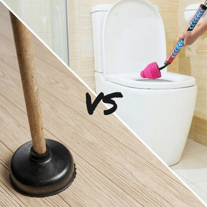 High-pressure drain cleaner — clear clogs without chemicals (toilet, sink, shower)