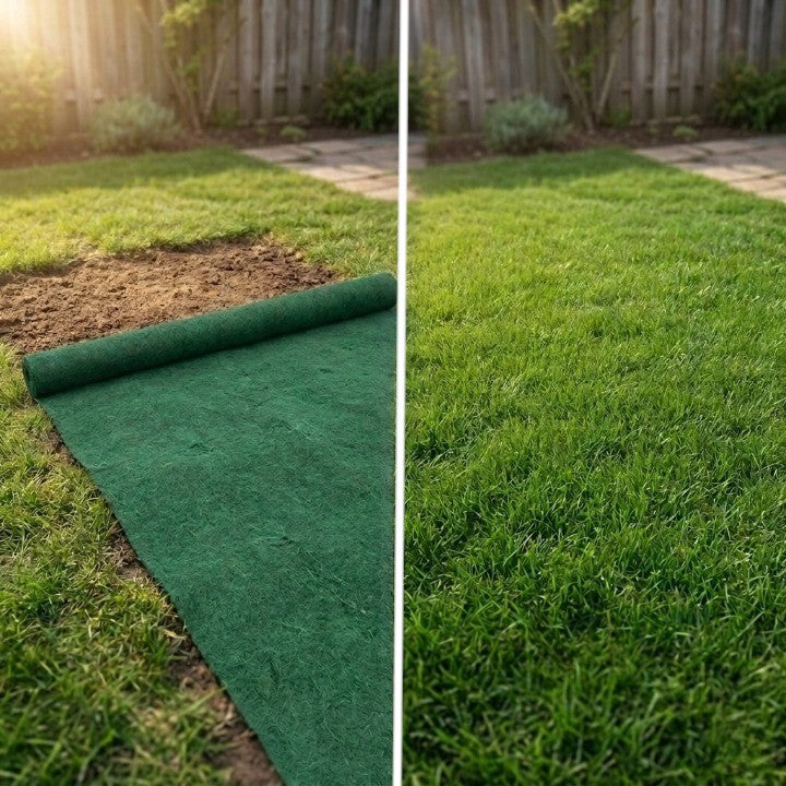 Bio lawn seed mat double pack – Simply unroll, water, and let grow (set of 2)