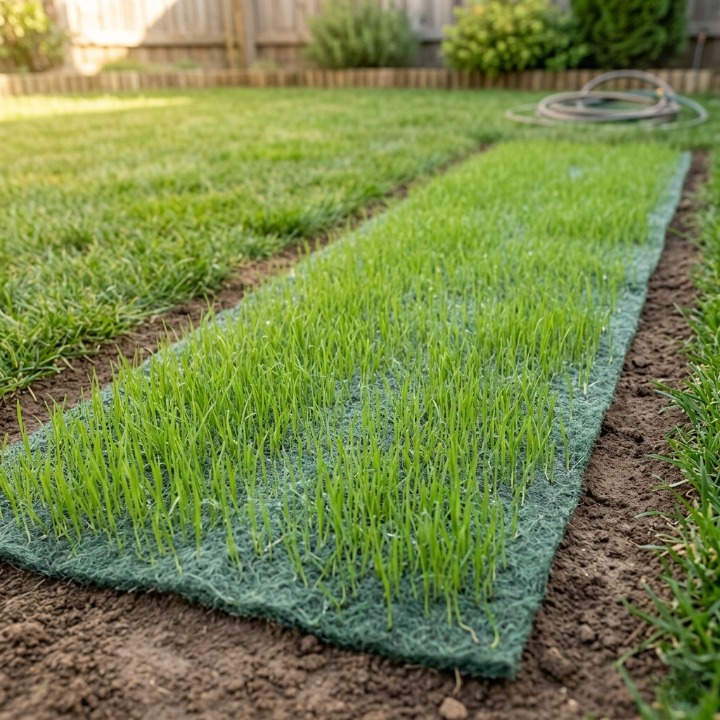 Bio lawn seed mat double pack – Simply unroll, water, and let grow (set of 2)