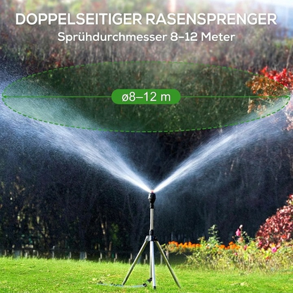 360° Lawn Sprinkler with Tripod – Evenly Water Large Areas