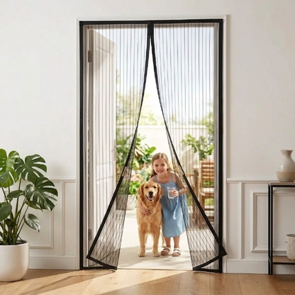 Magnetic Door Curtain 100 × 210 cm – Fly Screen, No-Drill Installation