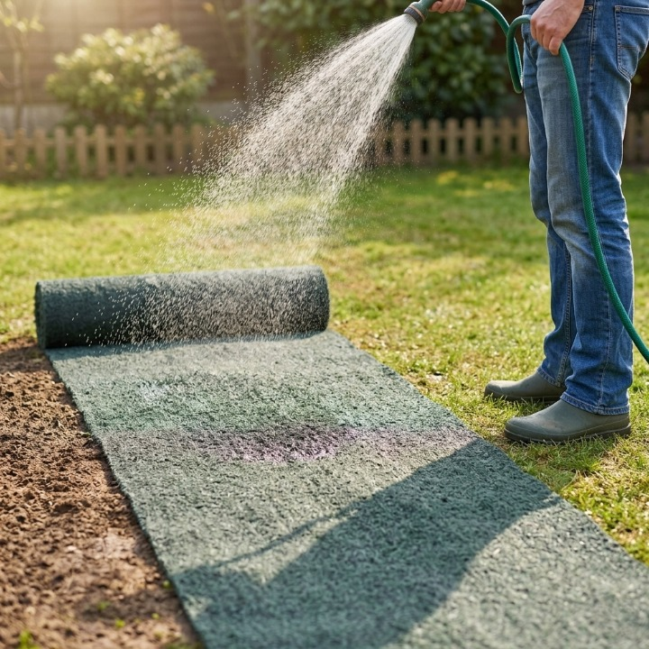 Bio lawn seed mat double pack – Simply unroll, water, and let grow (set of 2)