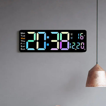 Große RGB Digitale Wanduhr Mivoza Deutschland