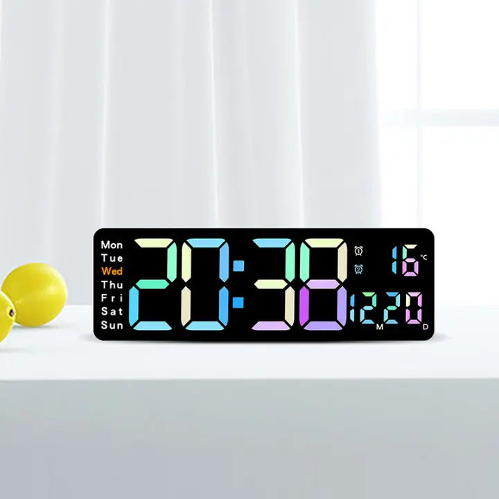 Große RGB Digitale Wanduhr Mivoza Deutschland