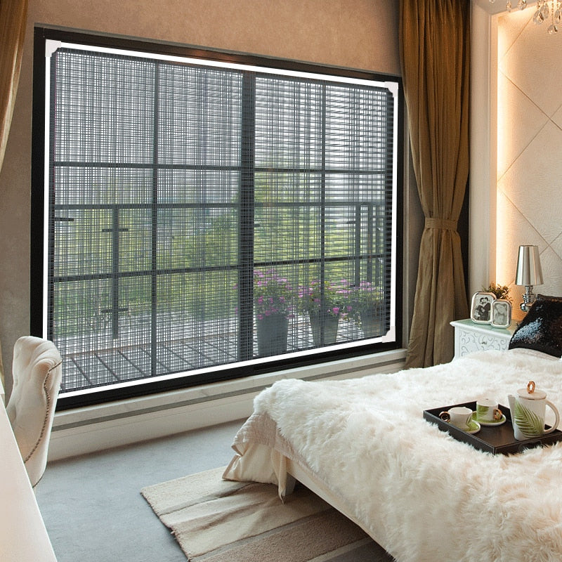 Magnetic Window Fly Screen Without Drilling