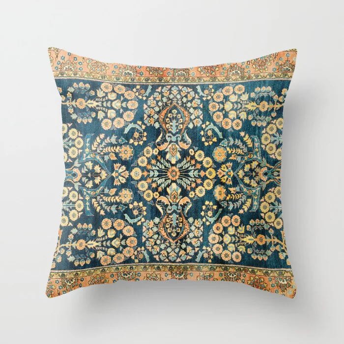 Oriental Pillowcase with Hidden Zipper