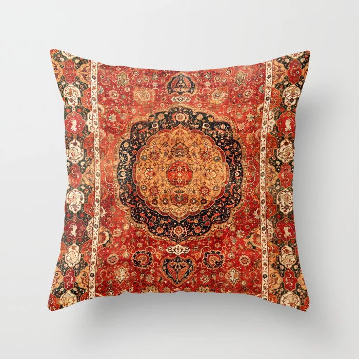 Oriental Pillowcase with Hidden Zipper